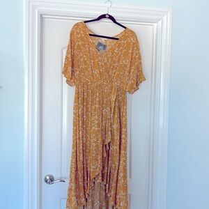 Brand new, high/low maxi dress, runs big!